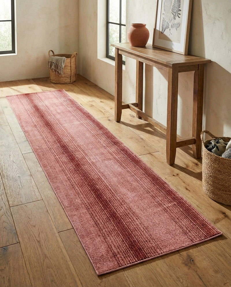 Jewel Oasis Collection Area Rug - Sapphire (Rusty Pink Rose) Runner Rusty Pink Rose  lifestyle 41