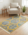 Arcadia Rugs Collection Area Rug -  Atlantis (Yellow) Rectangle Yellow  lifestyle 23