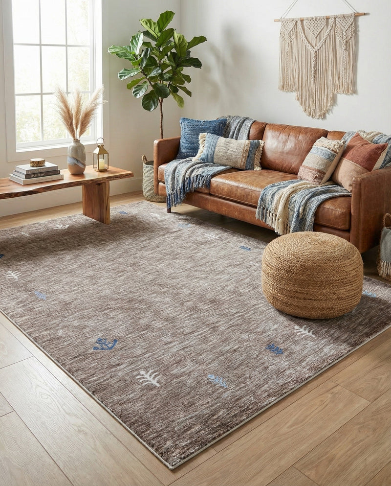 Zagros Shades Collection Area Rug -  Yasuj Rectangle Gray Brown  lifestyle 18