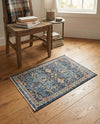 Seville Stripes Collection Area Rug -  Malaga (Navy Blue) Rectangle Navy Blue  lifestyle 13