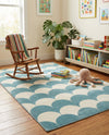 Wonder Tykes Collection Area Rug - Sparklewood Rectangle Sky blue  lifestyle 10