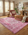 Casablanca Tapestry Collection Area Rug - Fes Rectangle Plumrose Pink  lifestyle 34