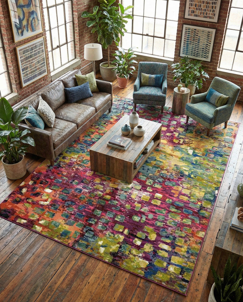 Sevilla Splendor Collection Area Rug -  Andalusia Rectangle Multi  lifestyle 10