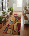 Bistro Lounge Collection Area Rug -  Macchiato Runner Multi  lifestyle 28