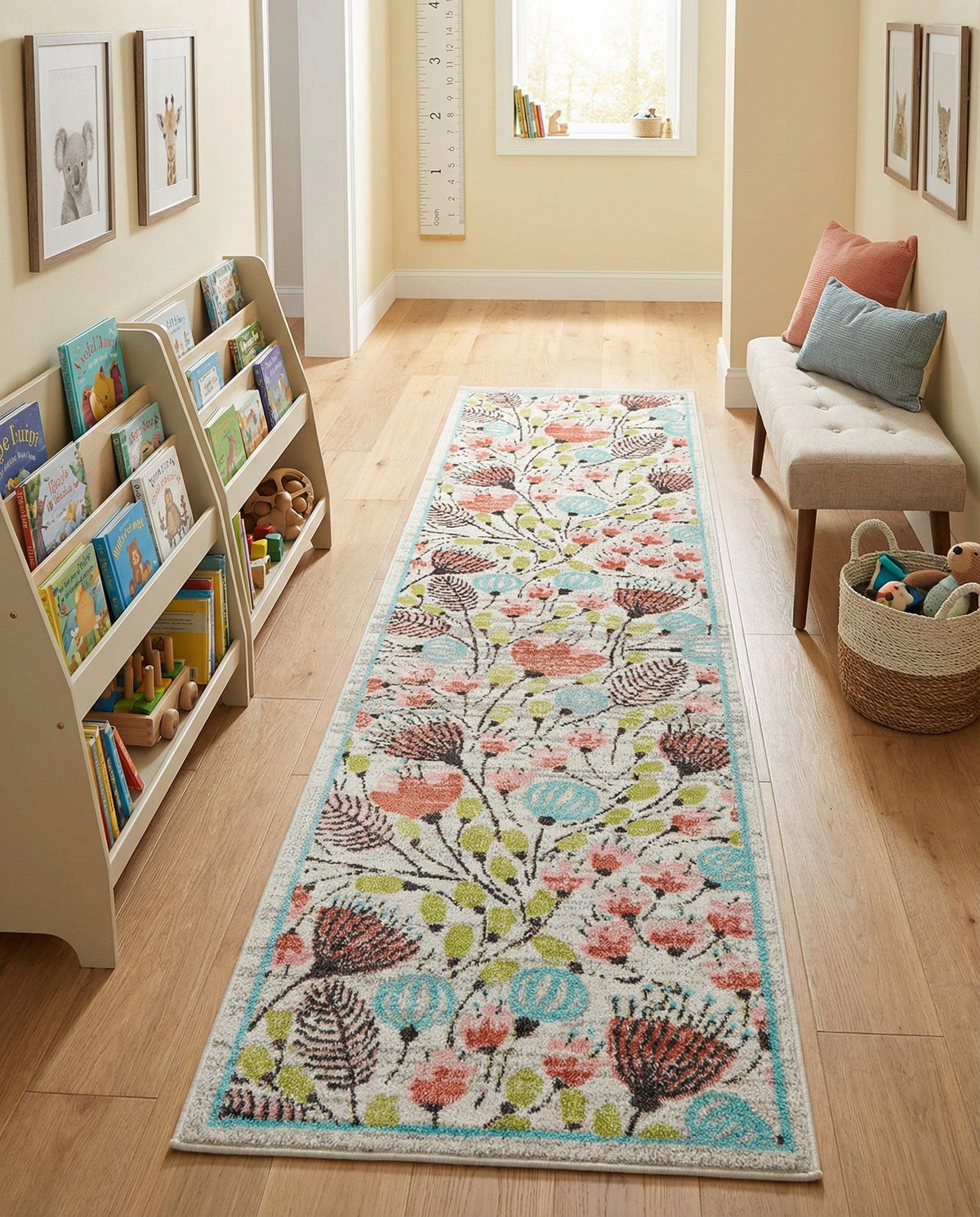 Wonder Tykes Collection Area Rug -  Fantasy Runner Ivory  lifestyle 72