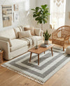 Sahara Chic Collection Area Rug -  Casablanca Rectangle Gray  lifestyle 39