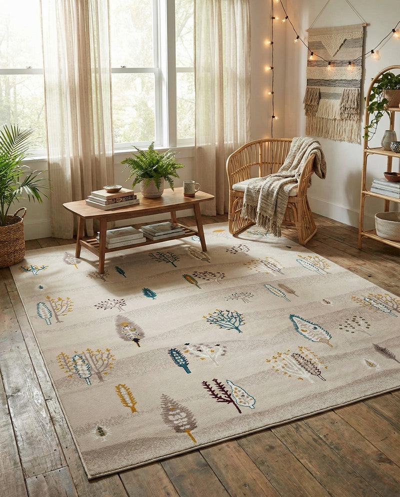 Coastal Haven Collection Area Rug -  Surfside Rectangle Ivory  lifestyle 25