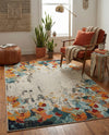 Chromatic Oasis Collection Area Rug -  Twilight Rectangle Multi  lifestyle 30