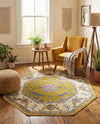 Arcadia Rugs Collection Area Rug - Eden (Green) Octagon Green  lifestyle 58