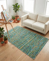 Caribbean Cove Collection Area Rug -  Lucia Rectangle Aqua  lifestyle 13