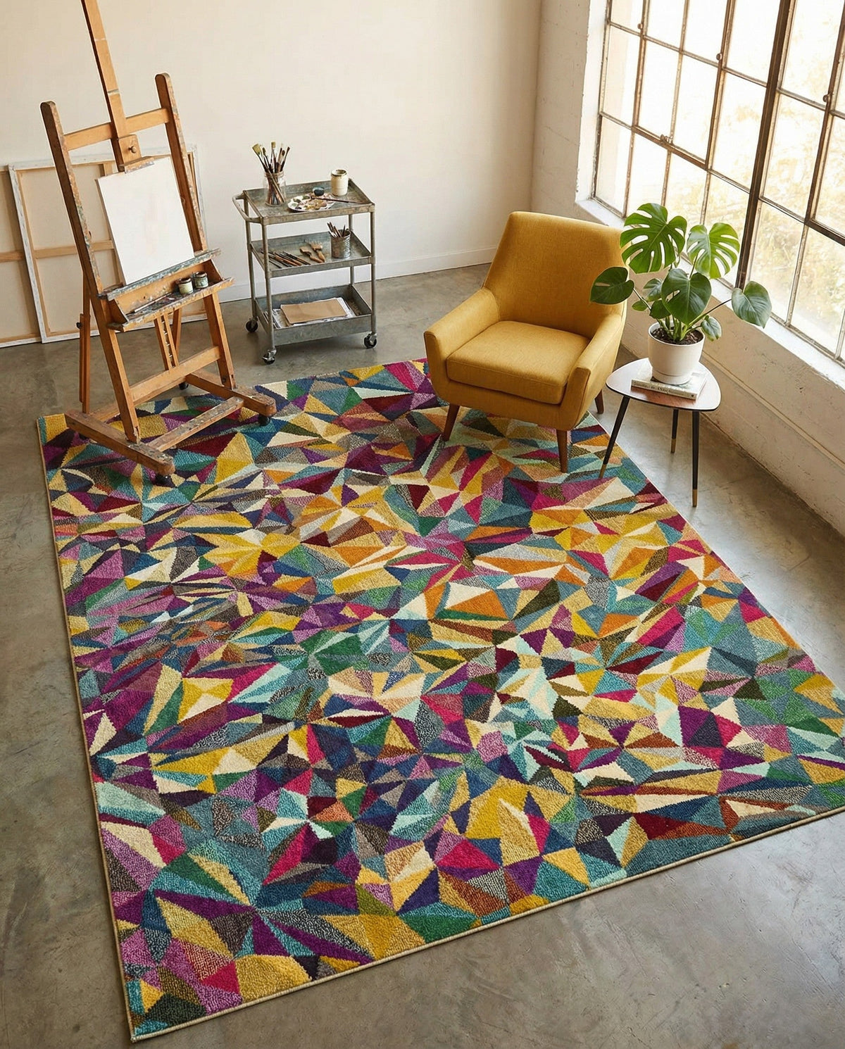 Marrakesh Elegance Collection Area Rug -  Toubkal Rectangle Multi  lifestyle 20
