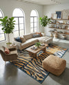Aegean Elegance Washables Collection Area Rug -  Milos Rectangle Light Brown  lifestyle 24