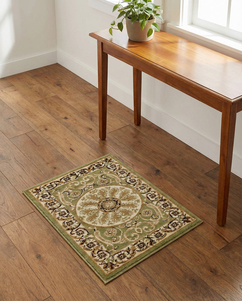 Versailles Elegance Collection Area Rug -  Montreuil Rectangle Light Green  lifestyle 60