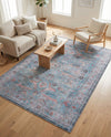 Zahara Oasis Collection Area Rug -  Marrakech Rectangle Blue  lifestyle 23