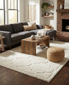 Trellis Haven Collection Area Rug -  Havencrest Rectangle Ivory  lifestyle 30