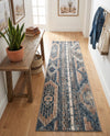 Cascade Range Collection Area Rug - Hood (Navy Blue) Runner Navy Blue  lifestyle 82