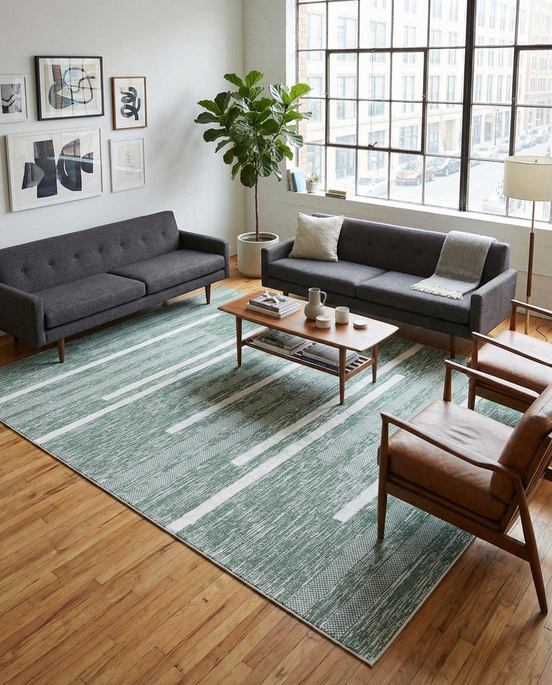 Cathedral Elegance Collection Area Rug - Chapel Rectangle Green  lifestyle 56