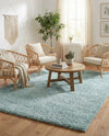 Cozy Comfort Shag Collection Area Rug - Haven (Sage Green) Rectangle Sage Green  lifestyle 23