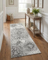 Riviera Elegance Collection Area Rug -  Monaco (Gray) Runner Gray  lifestyle 67
