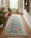 Seville Stripes Collection Area Rug -  Granada (Brick Red) Runner Brick Red  lifestyle 49