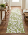 Seaside Blooms Collection Area Rug - Verdure (Green) Runner Green  lifestyle 62