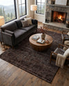 Nordic Loom Geometric Collection Area Rug - Oslo Rectangle Jet Black  lifestyle 15