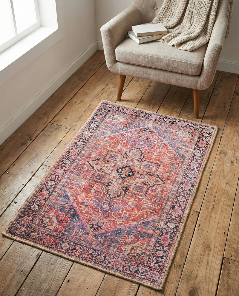 Heritage Elegance Collection Area Rug -  Alhambra Rectangle Red  lifestyle 4