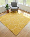 Trellis Mosaic Collection Area Rug - Arborville (Yellow) Square Yellow  lifestyle 65