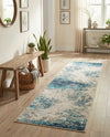 Colorburst Oasis Collection Area Rug -  Tropic Runner Blue  lifestyle 74