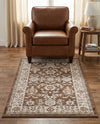 Savannah Elegance Collection Area Rug - Augusta (Brown) Rectangle Brown  lifestyle 30