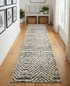 Marrakech Mosaic Collection Area Rug -  Tangier Runner Black and White  lifestyle 52