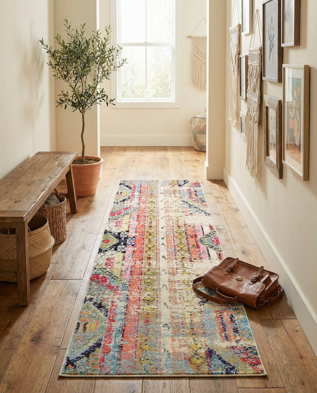 Sedona Vista Collection Area Rug -  Cholla Runner Multi  lifestyle 49