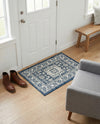 Tribal Terrace Treasures Collection Area Rug -  Incan Isle (Blue) Rectangle Blue  lifestyle 31