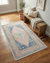 Savannah Series Collection Area Rug -  Augusta (French Blue) Rectangle French Blue  lifestyle 25