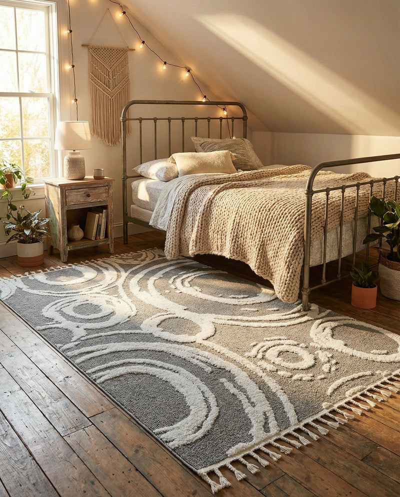 Sahara Chic Collection Area Rug -  Nubia Rectangle Gray  lifestyle 31