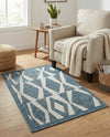 Coastal Terrace Collection Area Rug -  Tidepool Rectangle Blue  lifestyle 5