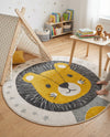 Wonder Tykes Collection Area Rug -  Festive. Round Ivory  lifestyle 7