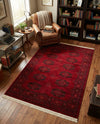 Samarkand Elegance Collection Area Rug -  Fergana Rectangle Red  lifestyle 9