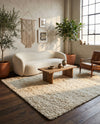 Wellington Luxe Shag Collection Area Rug - Kapiti Rectangle Moroccan Ivory  lifestyle 28