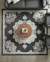 Beverly Grove Collection Area Rug - Melrose (Charcoal) Square Charcoal  lifestyle 71