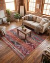 Heritage Elegance Collection Area Rug -  Monticello Square Multi  lifestyle 35