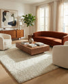 Cozy Comfort Shag Collection Area Rug - Haven (White) Rectangle White  lifestyle 20