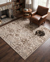 Andes Summit Collection Area Rug -  Merida Square Dark Beige  lifestyle 51
