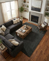 Plush Oasis Collection Area Rug - Serenity (Graphite Gray) Rectangle Graphite Gray  lifestyle 26