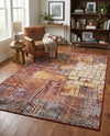 Seville Elegance Collection Area Rug - Cordoba Rectangle Rust Red  lifestyle 25