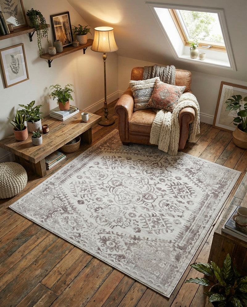 Cambridge Classics Collection Area Rug -  Fitzwilliam (Cream) Square Cream  lifestyle 68