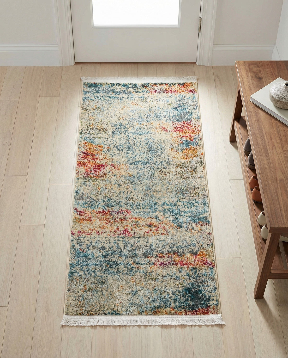 Caribbean Breeze Collection Area Rug -  Isla Runner Cream  lifestyle 118