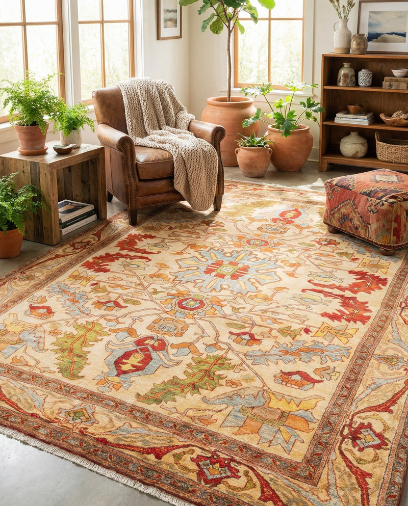 Bazaar Chic Collection Area Rug -  Tetouan Rectangle Beige  lifestyle 18