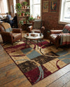 Bistro Lounge Collection Area Rug -  Ristretto Rectangle Multi  lifestyle 4