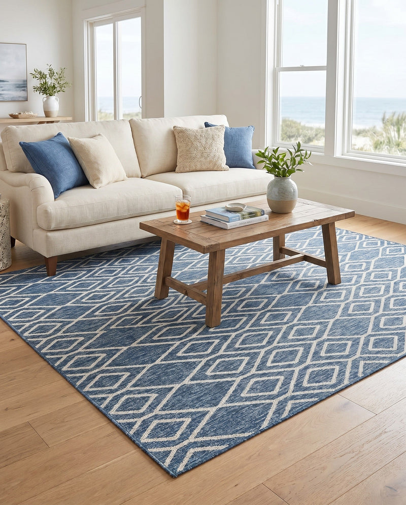 Urban Oasis Rugs Collection Area Rug -  Boulevard (Blue) Rectangle Blue  lifestyle 15
